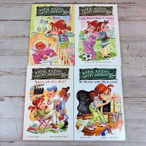 Lot Of 4 Katie Kazoo Switcheroo Paperback Books Nancy Krulik 3, 4, 10, 11